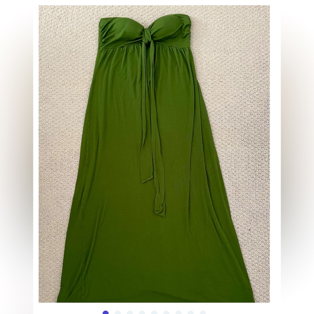 Hive and honey army green maxi dress.- Size Large
